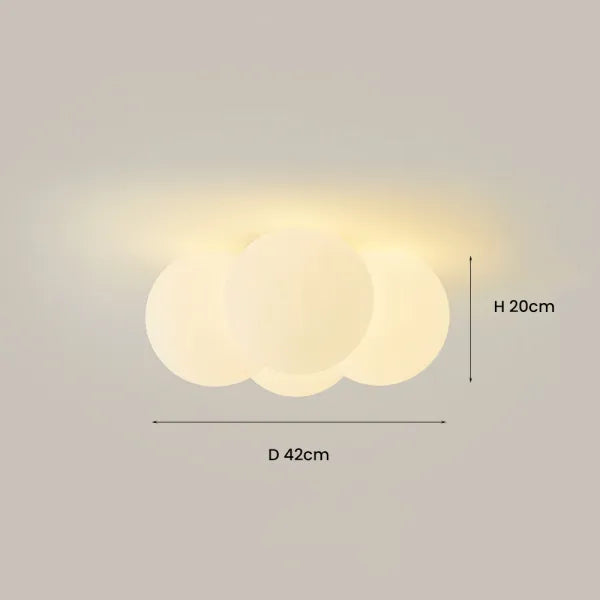 Stropní LED svítidlo NimbusCloud s designem inspirovaným mraky pro obývací pokoje | Lersk