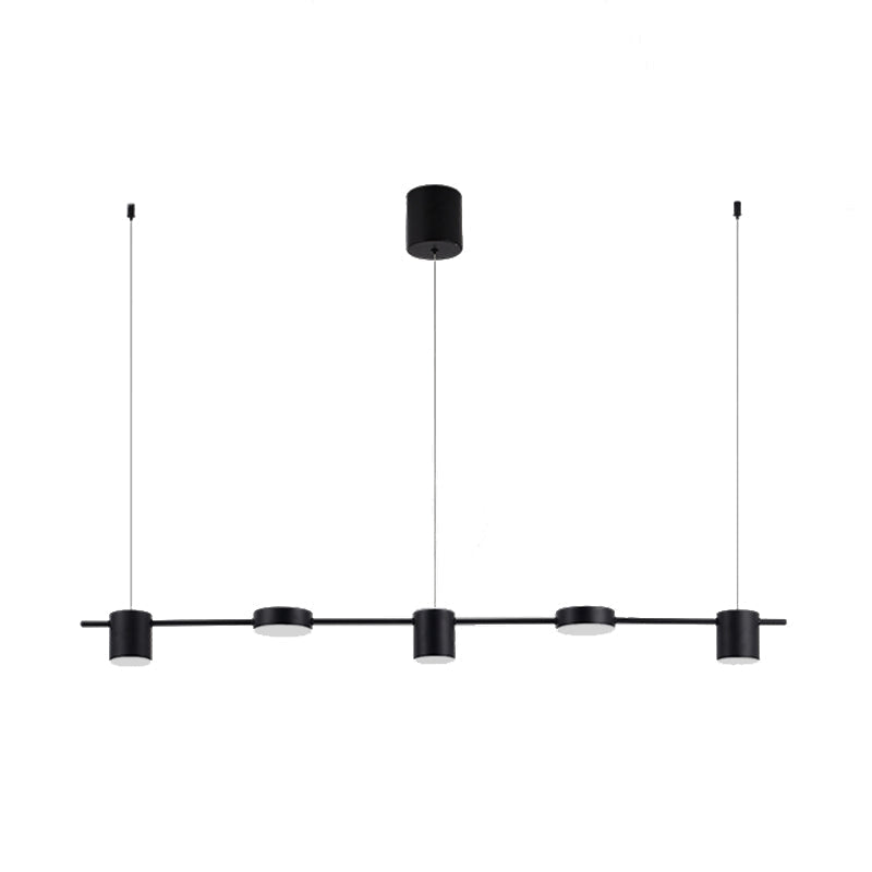 Lyria Trommel-Pendelleuchte, Schwarz-Gold-Finish, 3-5 Leuchten | Lersk