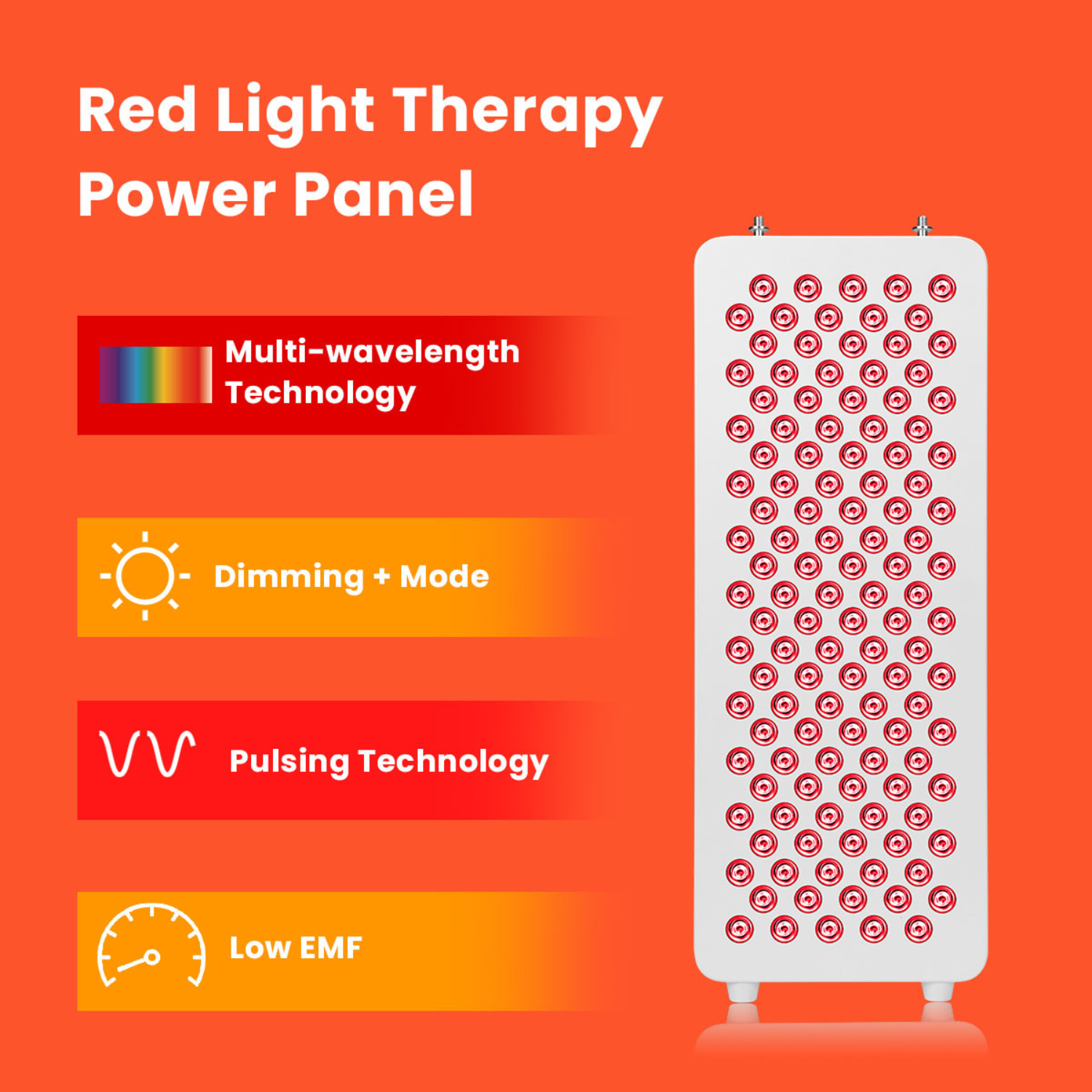 Panel pro terapii červeným světlem Domácí wellness Multi-vlnová technologie Ultra nízké EMF | Lersk