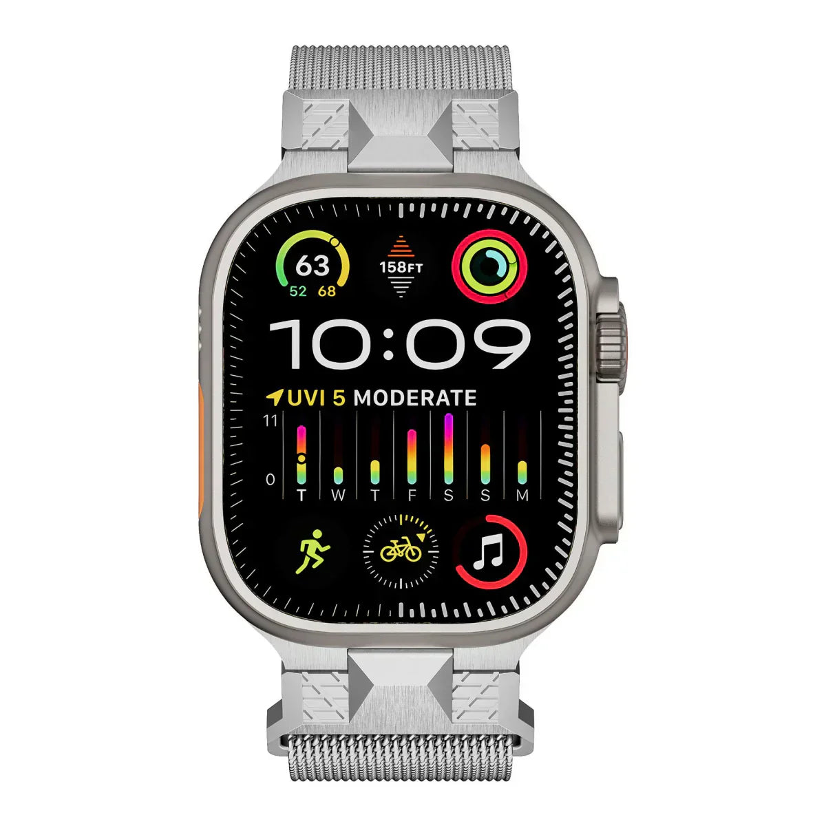 Ardento Milan Magnetisk Metalrem til Apple Watch | Lersk