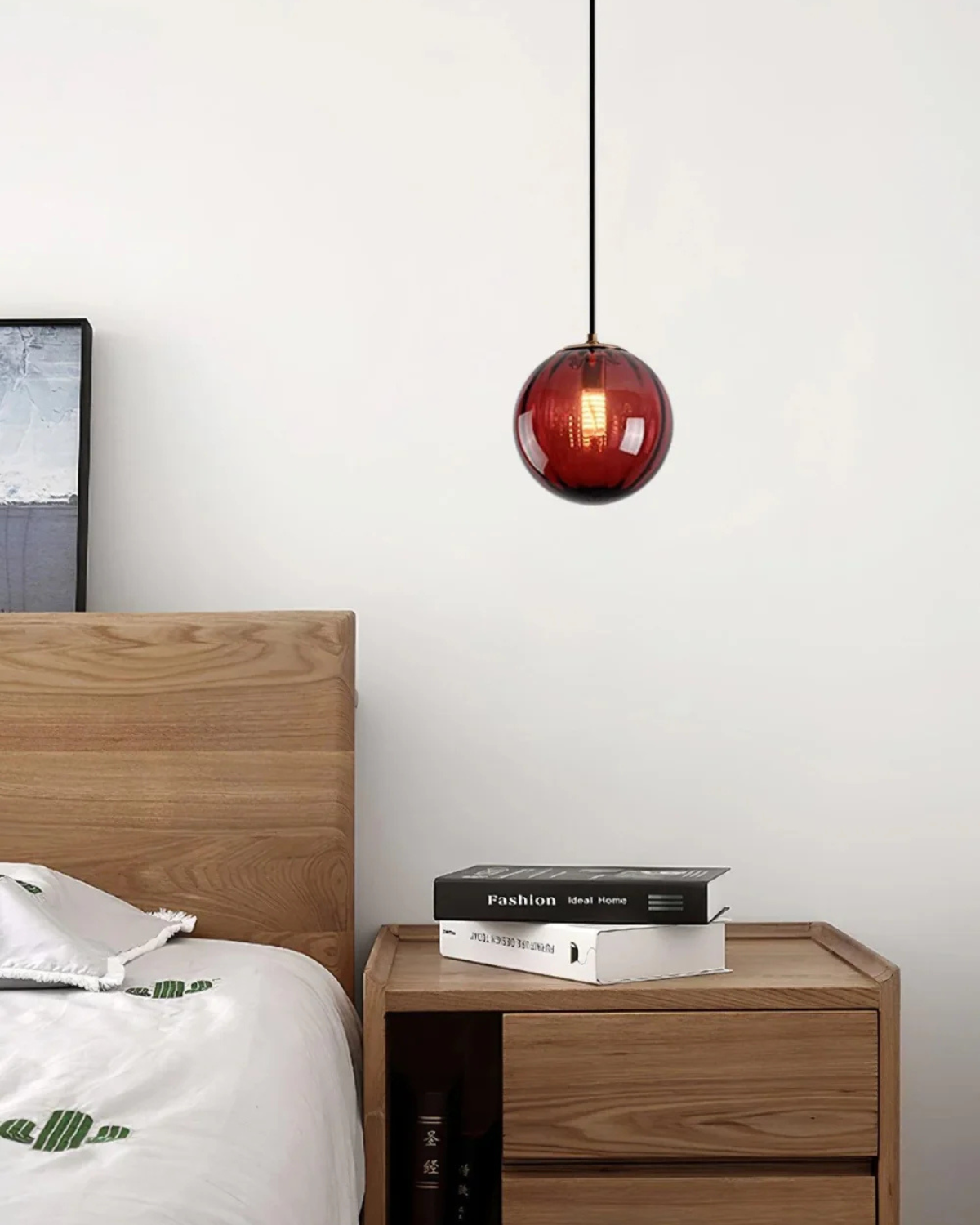 VeraLux Amber Glass Pendant Ceiling Light Vintage Warmth | Lersk