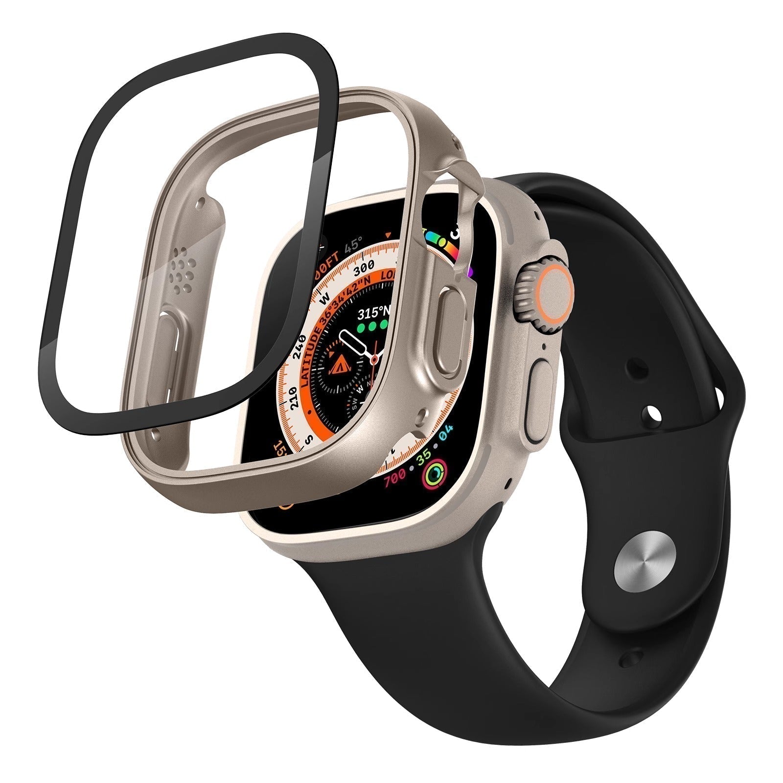 Pouzdro NovaGuard pro Apple Watch Ultra s průhledným tvrzeným sklem | Lersk