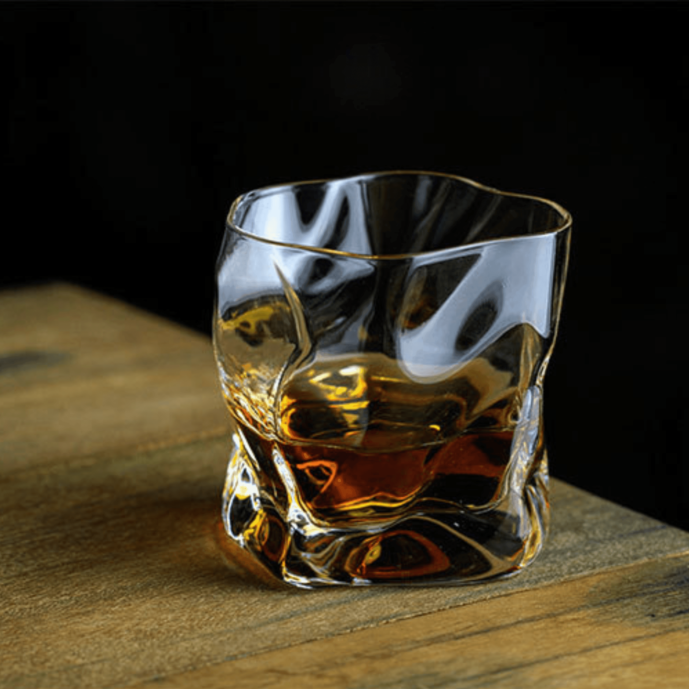 Kairo Glassworks Edo Kiriko Krøllet Whiskyglas Håndværker | Lersk