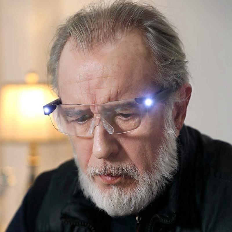 Brýle s LED světlem, zvětšovací brýle pro čtení a jemné detailní práce na každý den | Lersk