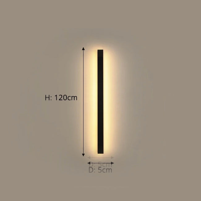 FjordLuma Nordic Wasserdichte Wandleuchte mit sanftem LED-Leuchten | Lersk