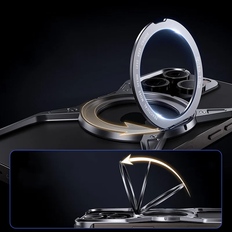 Custodia con Anello Pivotante Magnetico Avelon 360° con Cuscinetto d'Aria | Lersk