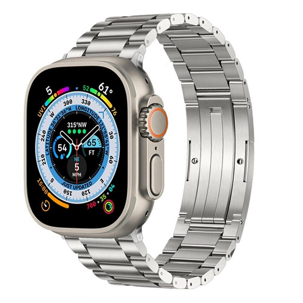 Pasek do zegarka Gravitiq Grade 2 Titanium do Apple Watch z wyrafinowanym wyglądem | Lersk