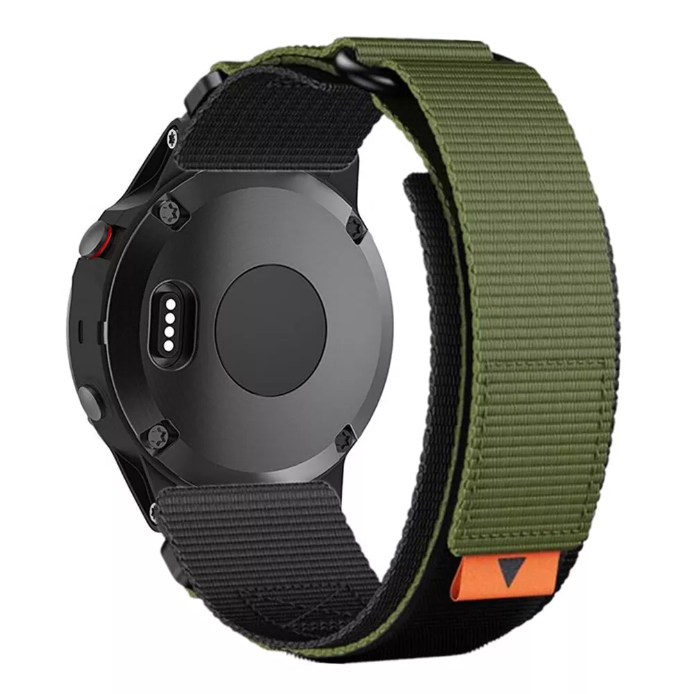 RidgeLine Taktisches Nylon-Uhrenarmband kompatibel mit Garmin Tactix & Fenix 8/7/7X/6/6X