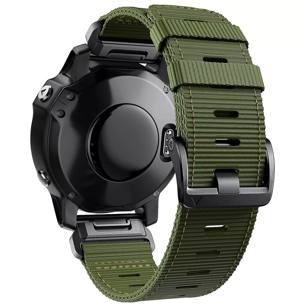 Rivaro Tactical Outdoor Nylon Watch Strap For Garmin Fenix 6X, 6 Pro, 8, 7, 7X, 5, 5X Plus | Lersk