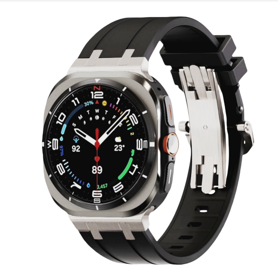 Bracelet épais en silicone Vellon avec adaptateur en titane pour Samsung Watch Ultra | Lersk