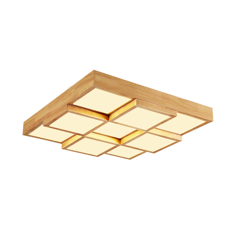 Stropní lampa TimberLume z dřeva – elegantní svítidlo s více světly | Lersk