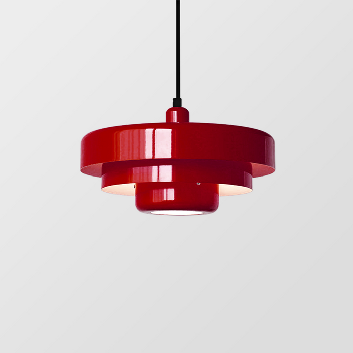 Lampa wisząca LED Lumenari z regulacją do kuchni i jadalni, klosz z żelaza w stylu mid-century | Lersk