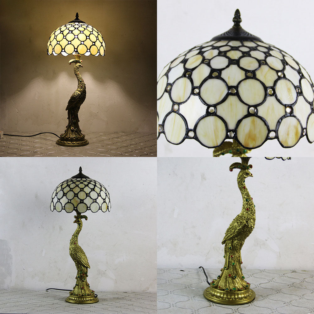 Aurena Tiffany-Style Table Lamp With Colorful Dome Shade | Lersk