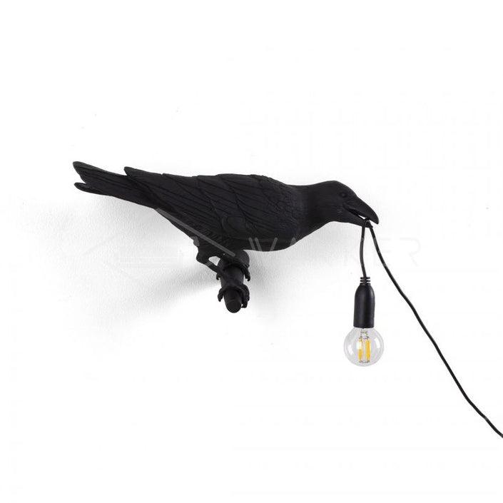 Fuglevegglampe for hjemmeinnredning, estetisk og myk atmosfære, elegant vegglampe som aksent | Lersk