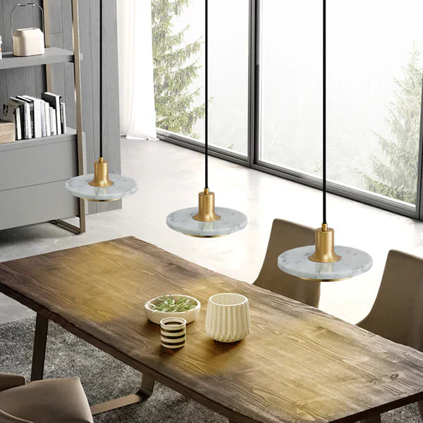 Lampada a sospensione in marmo dallo stile moderno ed elegante per interni | Lersk