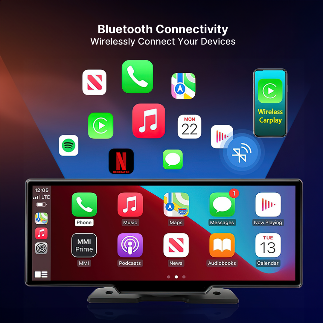 Orion | 10,26" Kabelloses CarPlay- & Android Auto-Display | Lersk