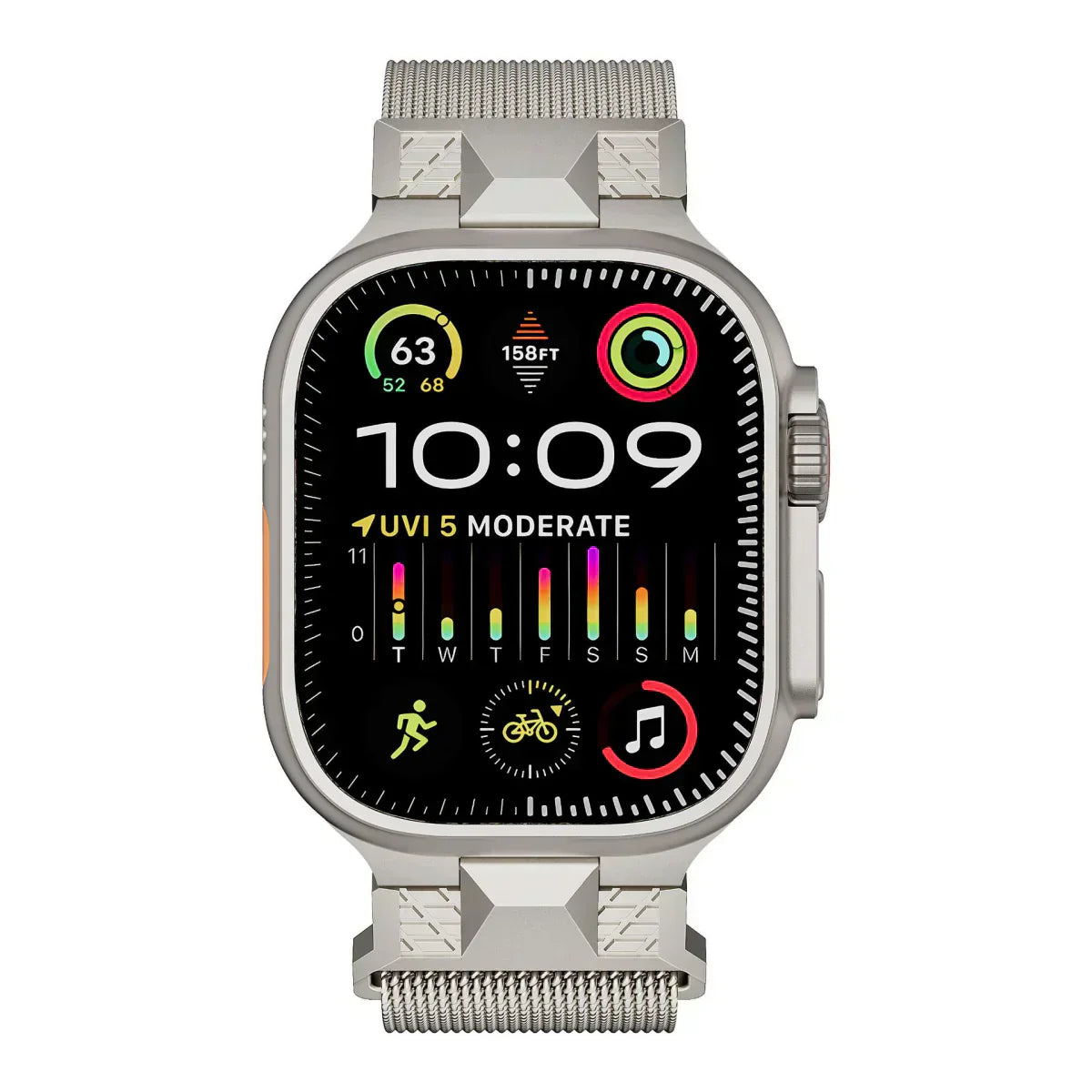Ardento Milan Magnetisk Metalrem til Apple Watch | Lersk