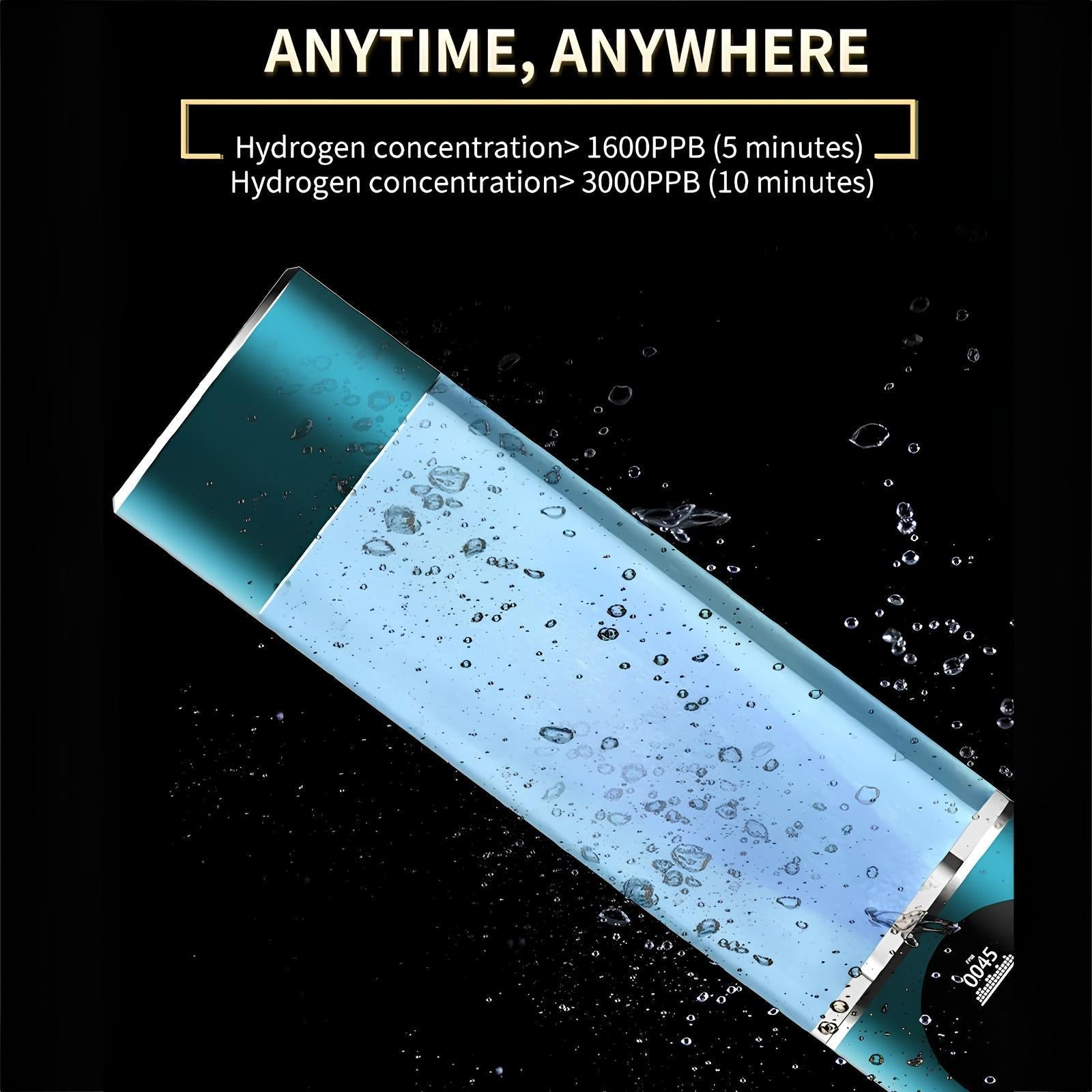 AuroraHydro 5000ppb Hydrogen Water Bottle for On-The-Go Hydration | Lersk