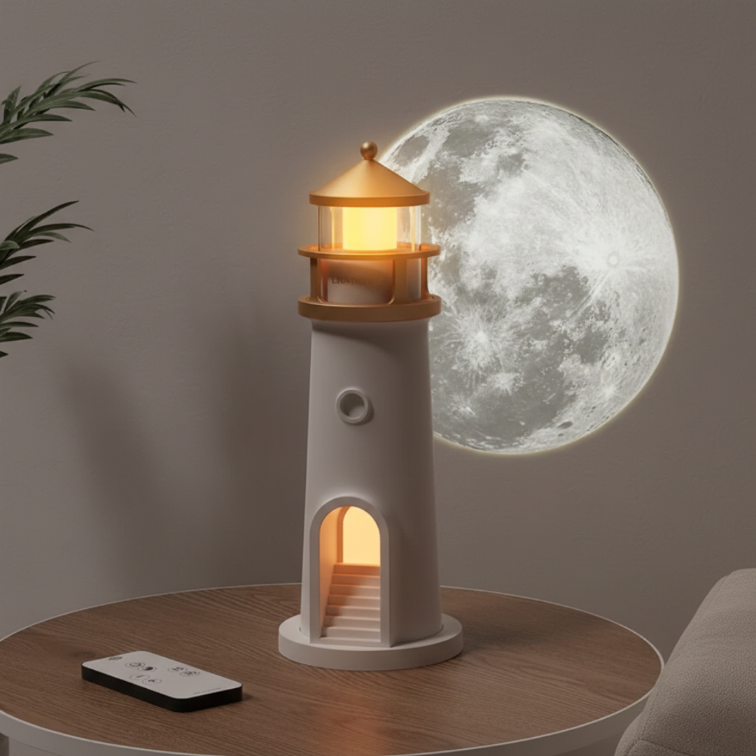 Proiettore Luce Notturna con Altoparlante per Atmosfera Accogliente in Casa | Lersk