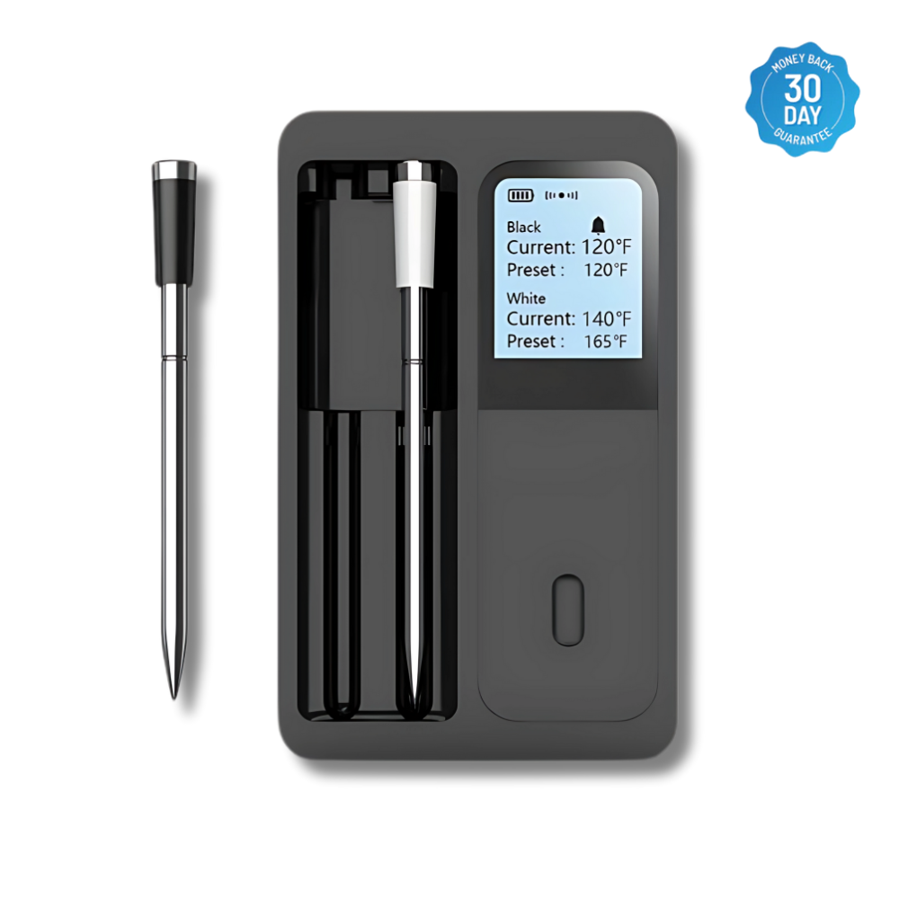 Smart Wireless Meat Thermometer with Bluetooth & Wi-Fi App Monitoring | Lersk