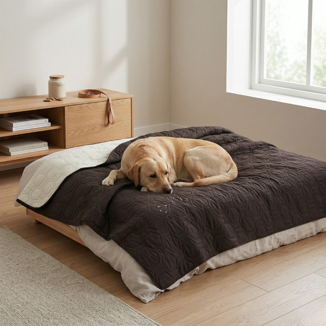 Wasserdichte Hundebettauflage für Betten, Sofas und Autositze | Lersk