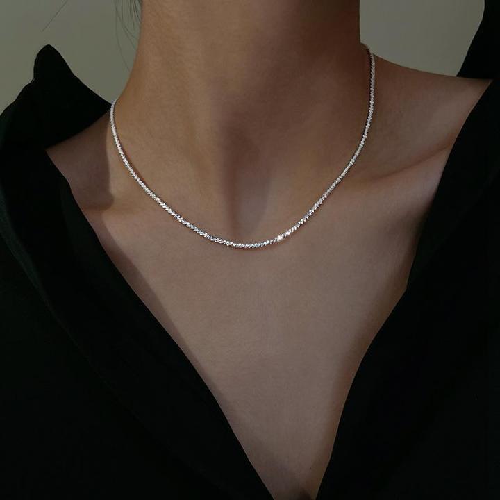 Sada náhrdelníků Lyssara Silver Starlight s jemnými minimalistickými přívěsky | Lersk