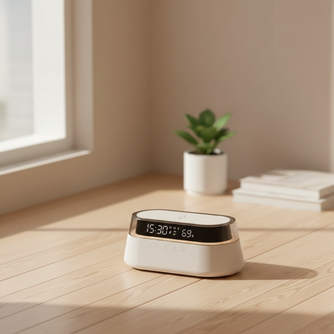 Intelligenter Wecker mit Bluetooth-Lautsprecher für das Schlafzimmer | Lersk