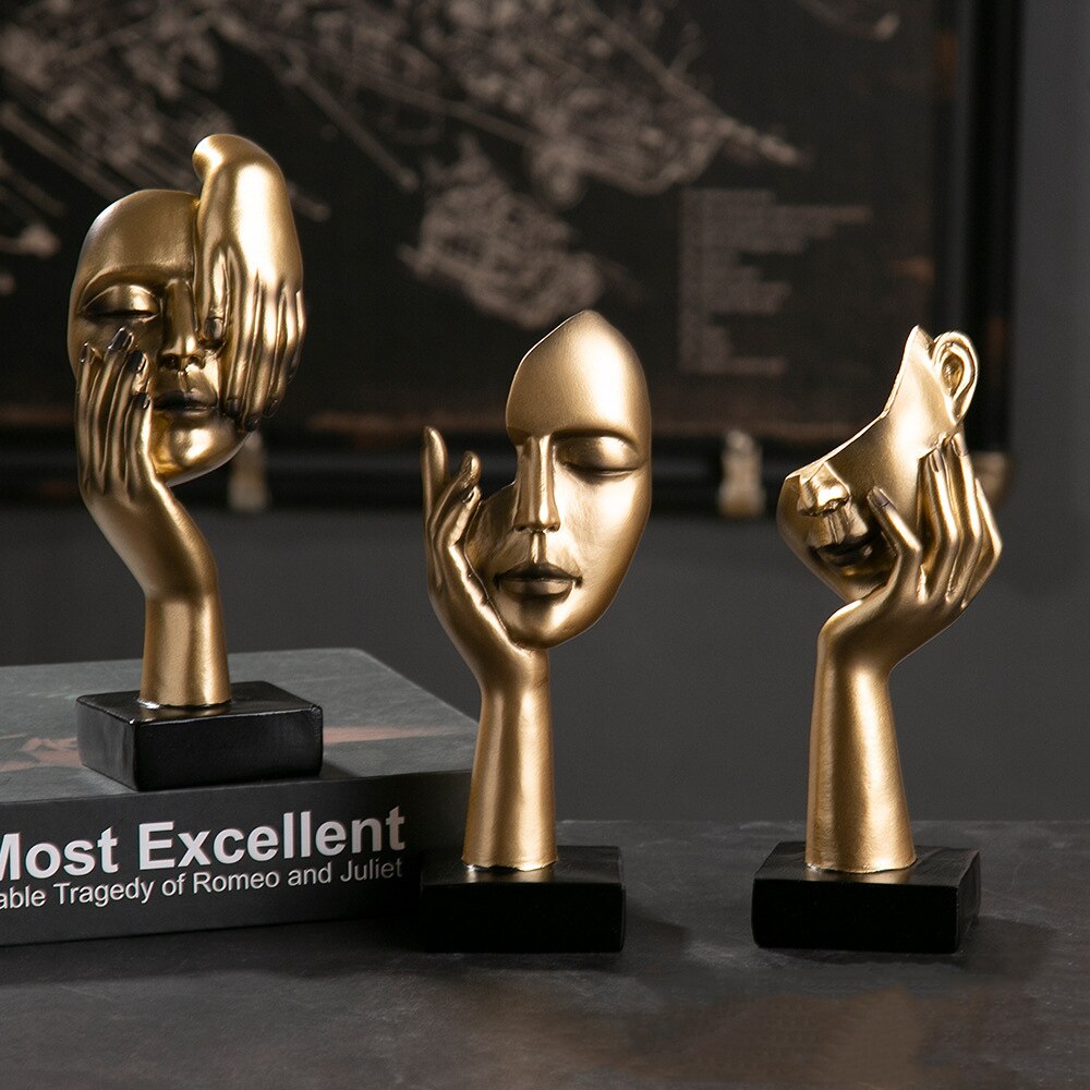 LumaMask Abstrakte Wanddekoration Moderne Masken-Skulptur Kunst