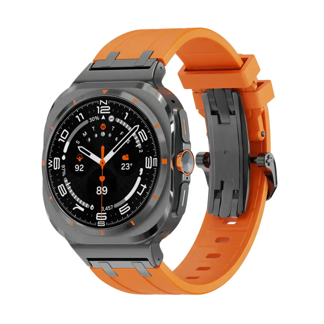 Nivora Silicone Watch Band With Butterfly Clasp For Samsung Galaxy Watch Ultra | Lersk
