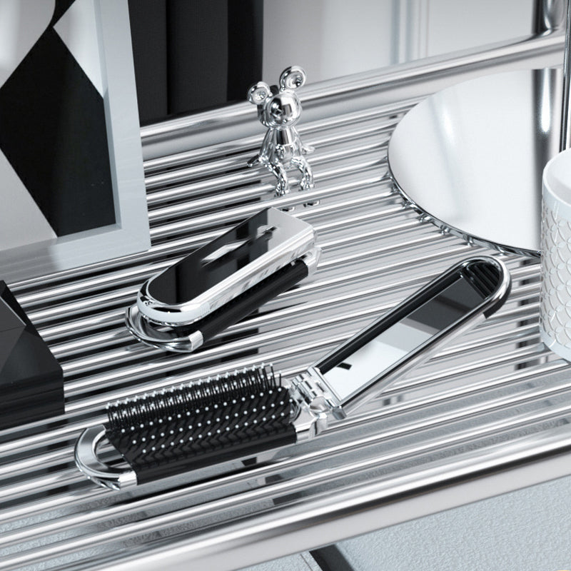MirrorFlex Spazzola per Capelli da Viaggio Specchio Pieghevole e Compatta Pratica per Styling in Movimento | Lersk