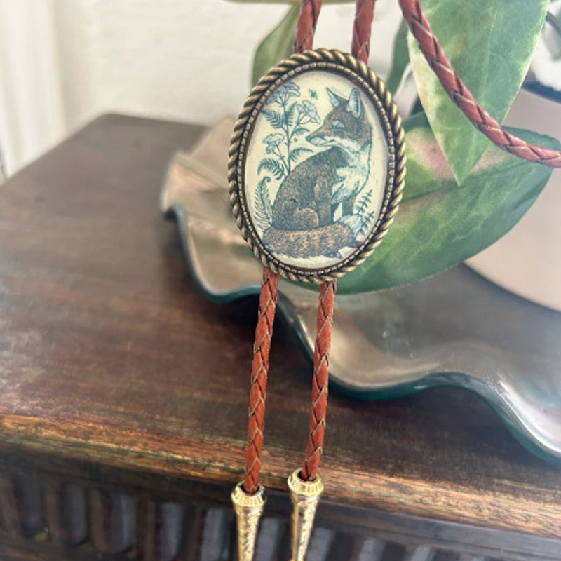 Banjo Frog Bolo kravata unisex design s žábou hrající na banjo, šperk pro muže i ženy | Lersk