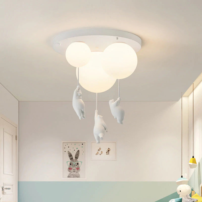 LumiBear závěsné světlo ve tvaru balónku pro dětský pokoj | Lersk