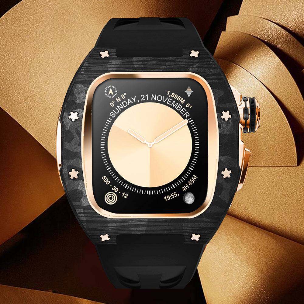 Zestaw do modernizacji NovaCarb S10 Titanium Apple Watch z włókna węglowego | Lersk