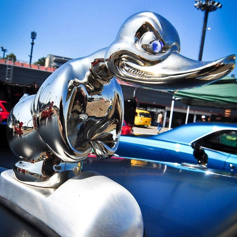 Ozdoba na kapotu Angry Rubber Duck, replika emblému chladiče pro vozidla inspirovaná ikonami Convoy a Death Proof | Lersk