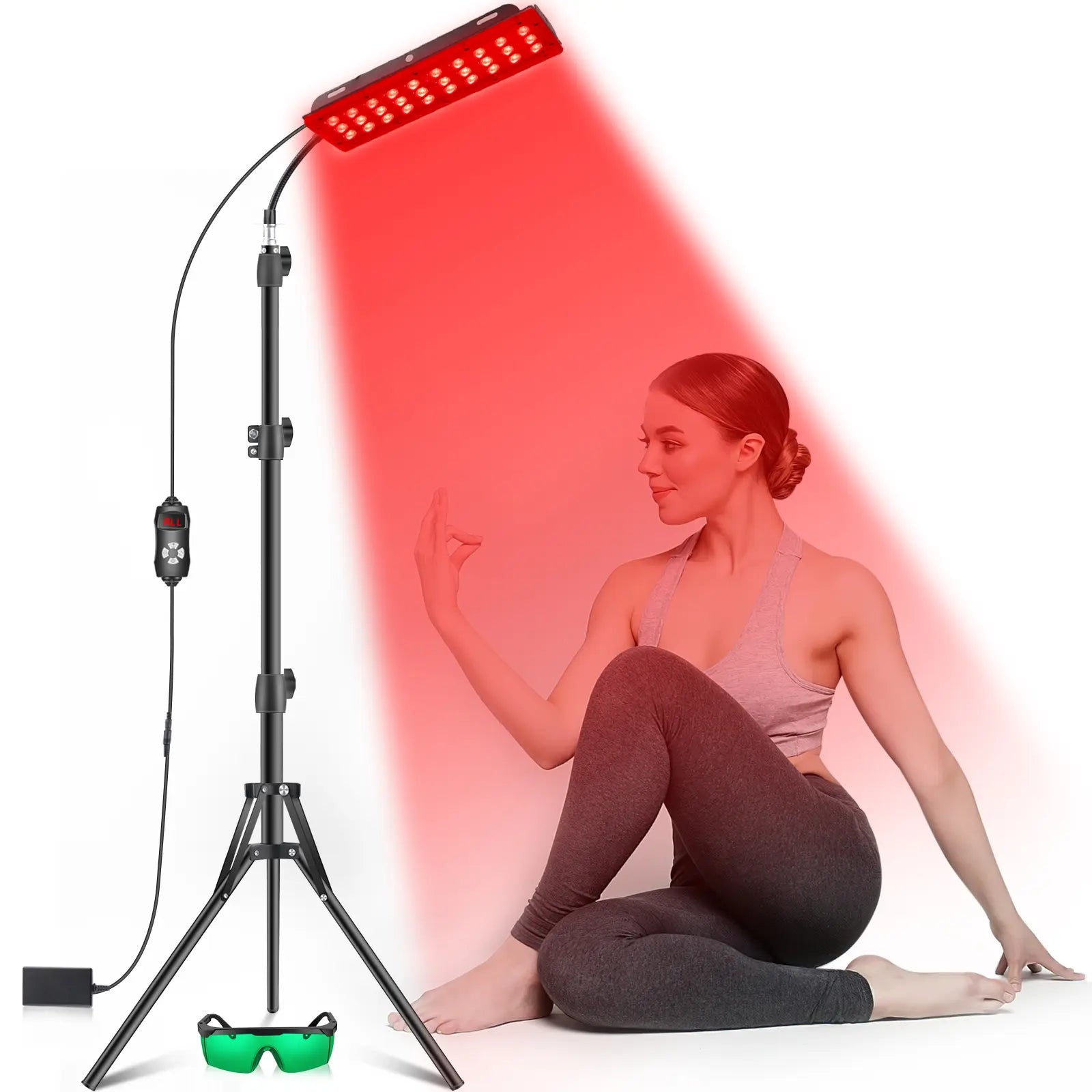 مصباح أرضي AstraLuma أحمر وضوء علاج LED بالأشعة تحت الحمراء للعلاجات الدقيقة | Lersk