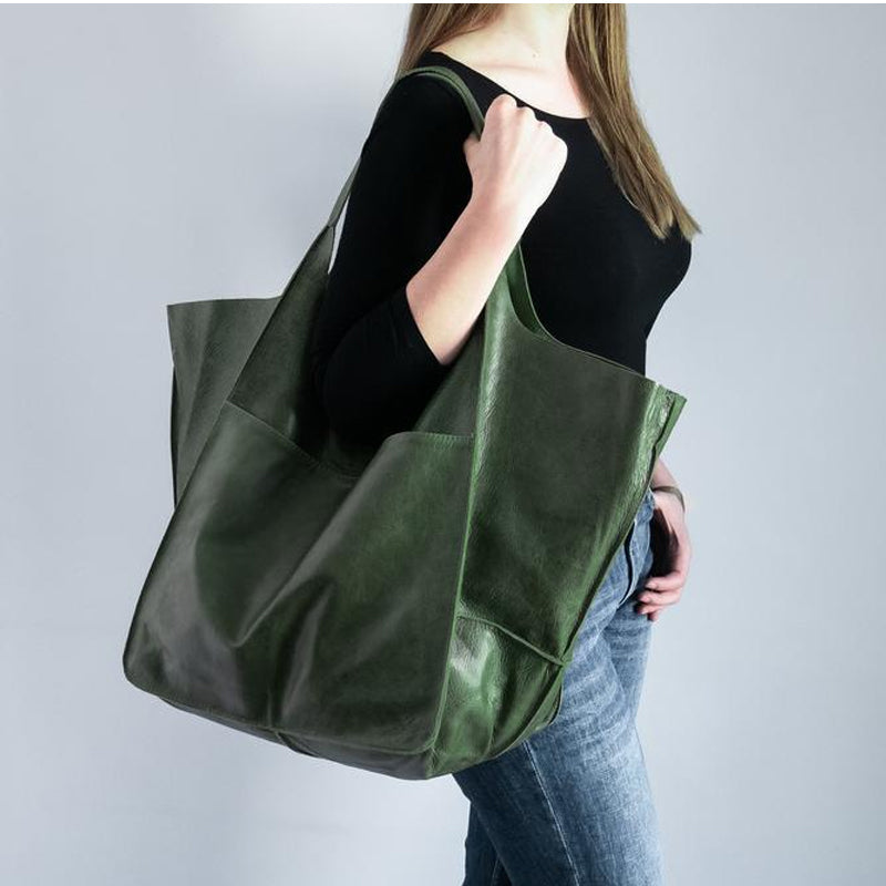 Übergroße Leder-Wochenendtaschen für Reisen und den täglichen Gebrauch an Wochenenden und Kurztrips | Lersk