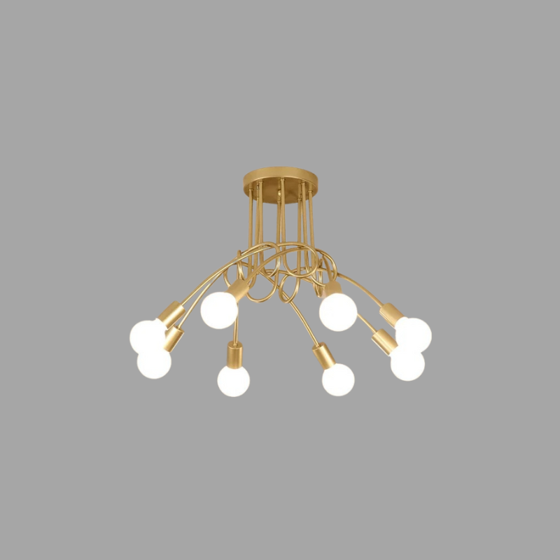 Elara Vintage Chandelier - Wrought Iron LED Pendant Lamp | Lersk