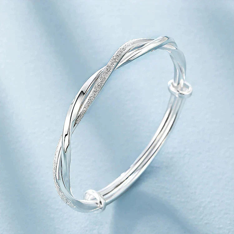 Elara Braided Sterling Silver Bracelet For Women Timeless Jewelry