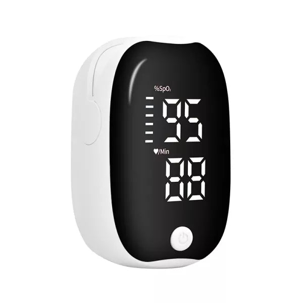 מד אוקסימטר דופק PulseVue לקצה האצבע | מד דופק חמצן מהיר עם נוריות LED | Lersk