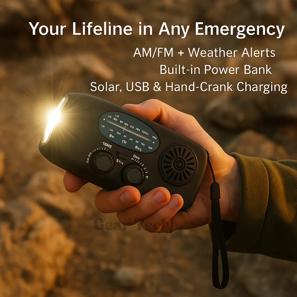 HavenLight Wind-Up Emergency Radio, AM/FM Plus Power Bank | Lersk