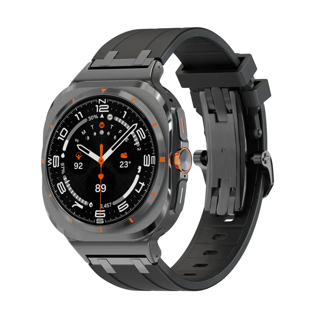 Nivora Silicone Watch Band With Butterfly Clasp For Samsung Galaxy Watch Ultra | Lersk