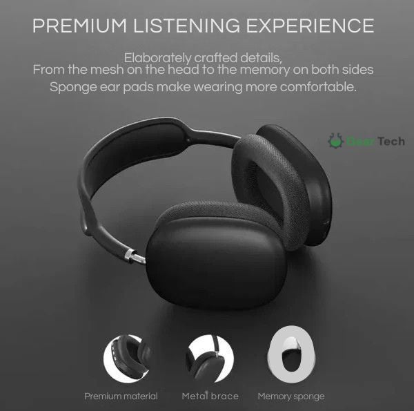 Solara Pro Bluetooth Headphones, Noise Cancelling, 40 Hours | Lersk