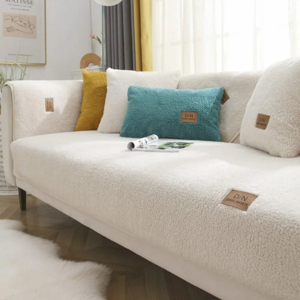 Blød Sherpa Vandtæt Vaskbar Betræk til Sovesofaer | Lersk