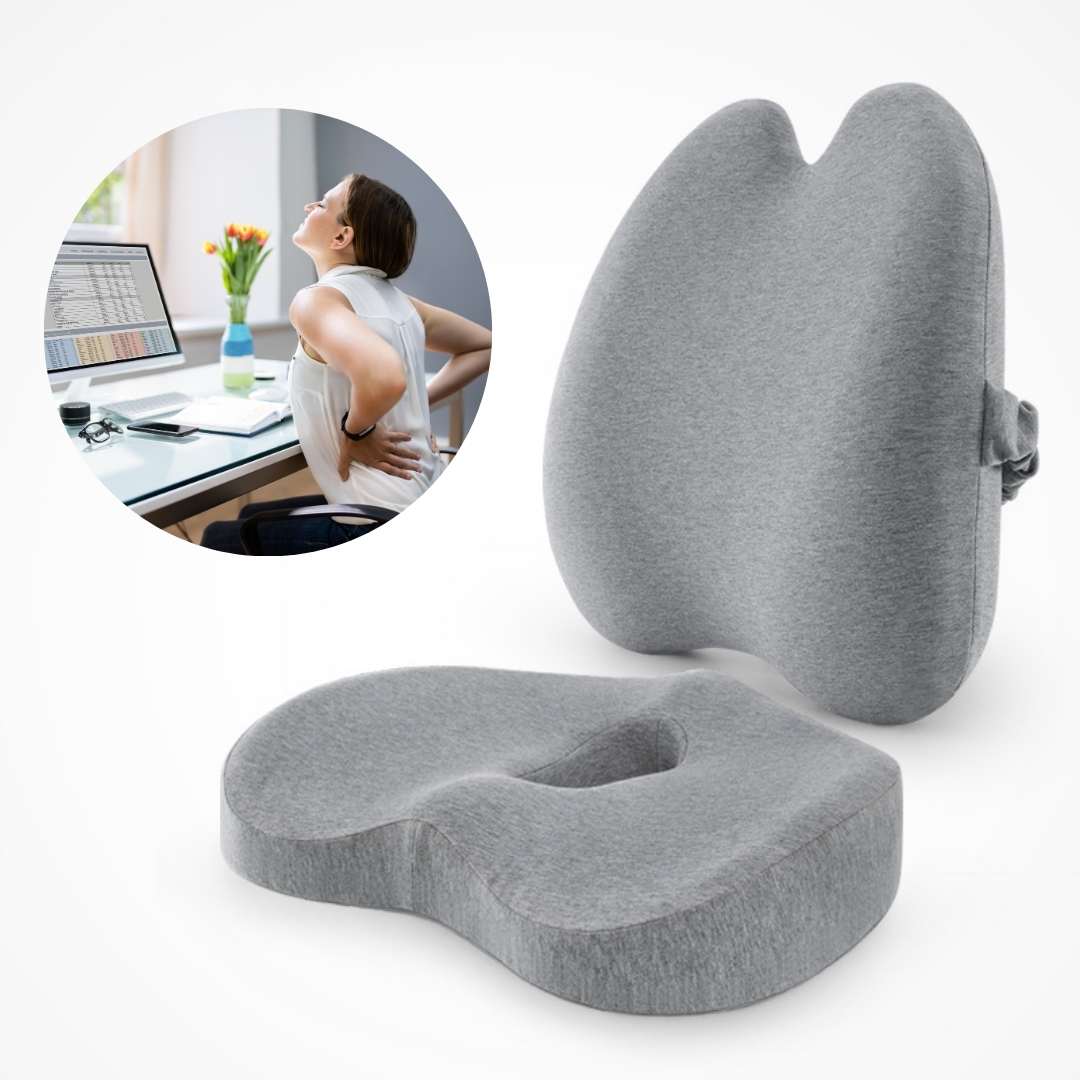 ErgoEase Seat & Back Orthopedic Cushions for Pain Relief | Lersk