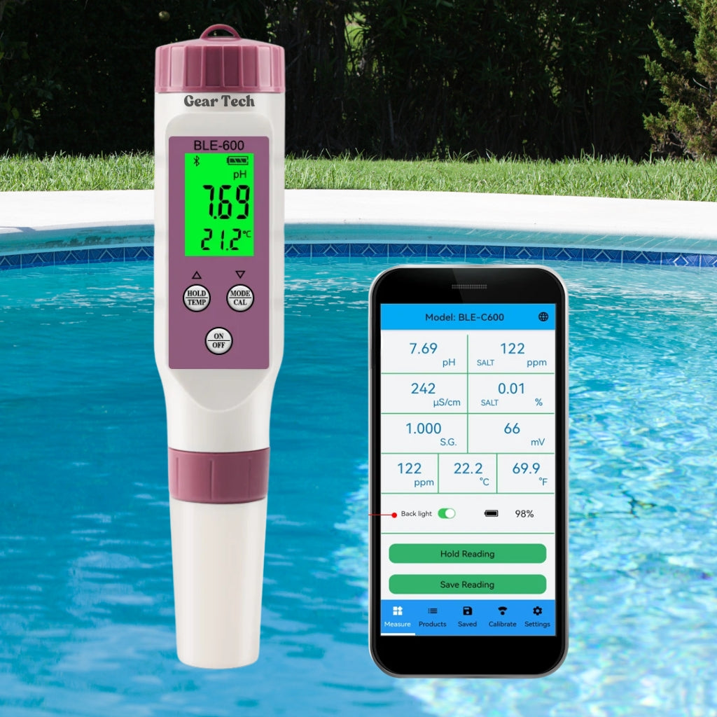 AquaSense 7-In-1 Digital Pool Tester For pH And Chlorine | Lersk