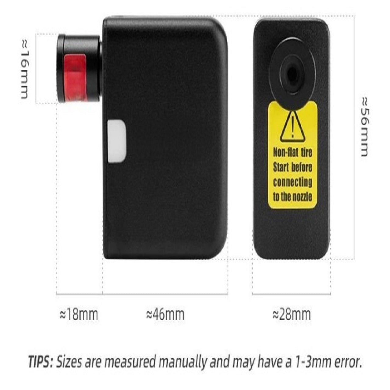 Pompa Mini Quellis Tipo C Ricaricabile per Valvole Schrader e Presta 95g | Lersk
