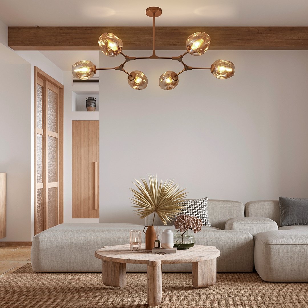 NovaRay Glass Pendant Lamp Adjustable LED Warm Light | Lersk