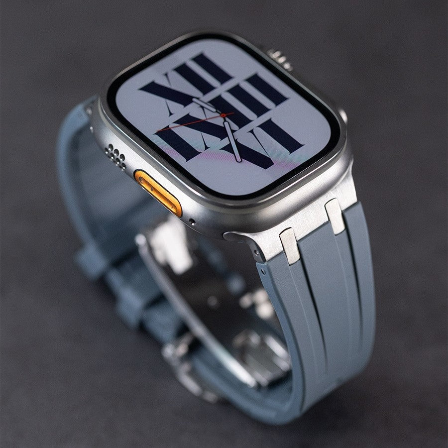 VeroFit | Thick Silicone Band with Titanium Adapter for Apple Watch | Lersk