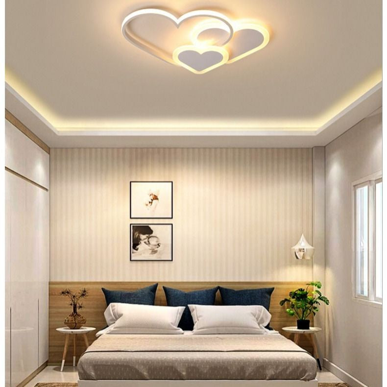 Lampe de plafond lumineuse PetalGlow Soft Heart pour chambres d'enfants | Lersk