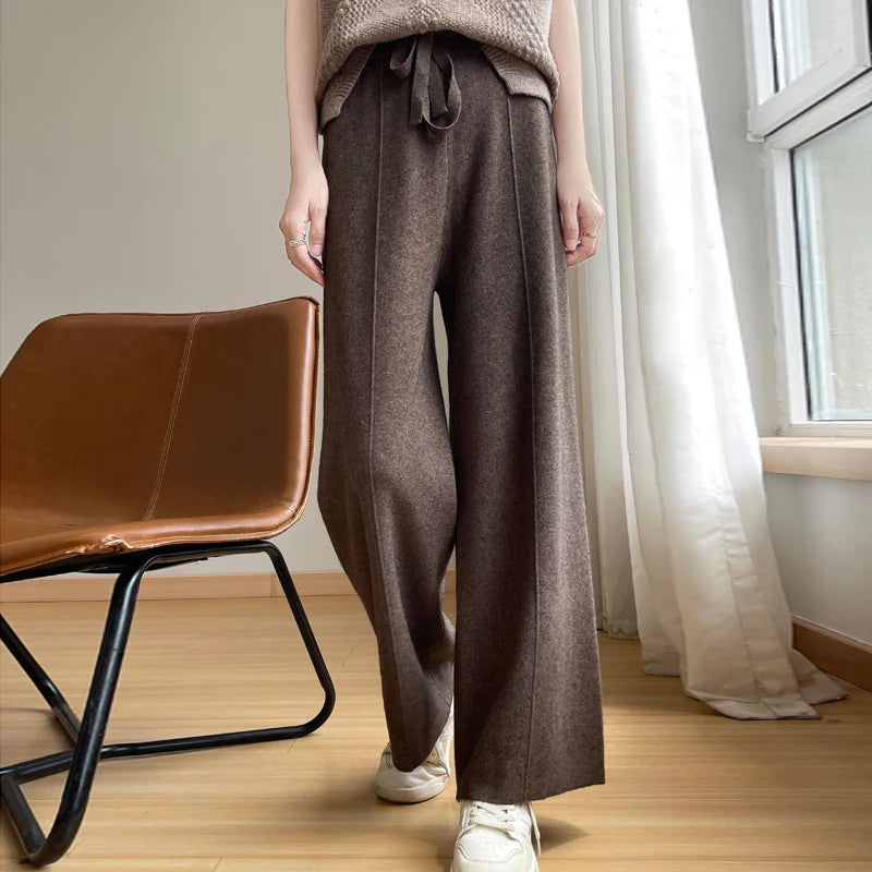 Pantalones de cachemira relajados Aurelle | Lersk